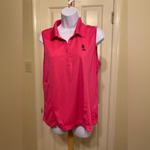 NWOT E.P. Pro - Tour Tech pink sleeveless stretch sport top, Size: L